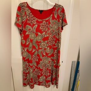 J Jill print dress size medium.